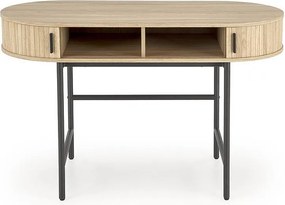 Biurko B51 dąb naturalny/czarne