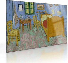 Obraz na szkle - Vincent van Gogh, The Bedroom, reprodukcje (70x50 cm)