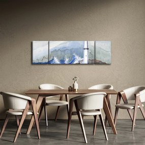 Obraz malowania latarni morskiej (170x50 cm)