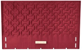 Bordowy pikowany zagłówek do łóżka K3-R76