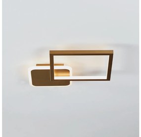 Eglo 900424 - LED Ściemnialny plafon GAFARES LED/15W/230V złoty + pilot