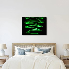 Obraz - neonowe fale (70x50 cm)