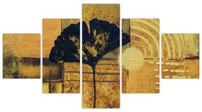 Obraz - Liść miłorzębu (125x70 cm)