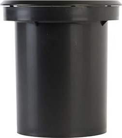 Nowoczesny zewnętrzny reflektor naziemny czarny regulowany IP65 - Delux