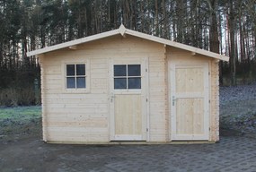 DOMEK OGRODOWY DREWNIANY ZAWILEC Z 2 POMIESZCZENIAMI