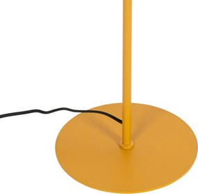 Designerska lampa podłogowa żółta - Triangolo