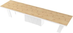 Stół z dębowym dekorem na blacie Grande Hubertus rozkładany do 412