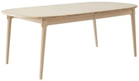 Rozkładany stół z dodatkowym blatem z litego drewna dębowego 106x184 cm Miro – Hammel Furniture