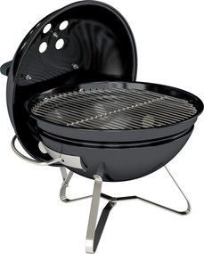 Outsunny Grill węglowy Przenośny grill kulisty z uchwytem pokrywy i regulowanymi otworami wentylacyjnymi do BBQ 41x41x44 cm Czarny | Aosom PL