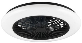 Lampa sufitowa LED w kolorze matowej czerni Stralsund – Reality