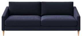 Ciemnoniebieska aksamitna sofa 200 cm Karoto – Ame Yens