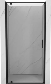 Mexen Exo-BR drzwi prysznicowe uchylne 60 cm, transparent, czarne - 8181-060-000-70-00