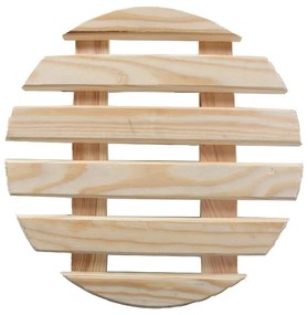 Drewniany kwietnik na kółkach ø 29 cm (wysokość 8 cm) Indoor – Esschert Design