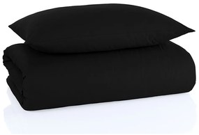Pościel bawełniana Color czarny 140 x 200 cm, 70 x 90 cm