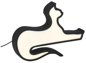Czarna lampka dziecięca Cat – Candellux Lighting