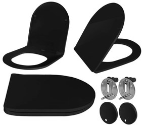 DESKA SEDESOWA WC CARLO FLAT UF BLACK MATT