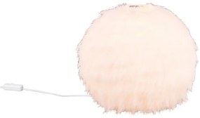 Kremowa lampa stołowa (wys. 24 cm) Furry – Trio