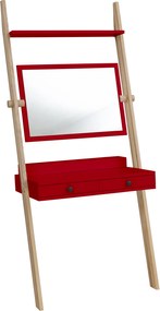 Skandynawska toaletka z regulowanym lustrem Leno drabinka