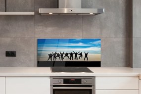 Panel nad Blat Kuchenny Ludzie na tle Nieba i Chmur