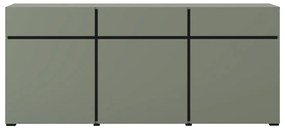 Komoda CROSS 3D3S 180cm zielona/czarna HELVETIA