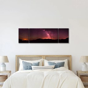 Obraz różowej Drogi Mlecznej (170x50 cm)