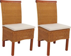 Krzesło do jadalni Var (zestaw 2 sztuk), z poduszką na siedzisko