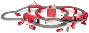 Woopie kolejka elektryczna tor samochodowy straż helikopter auta 92 el.