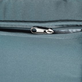 Outsunny fotel bujany krzesło ogrodowe, polirattan z szarymi poduszkami