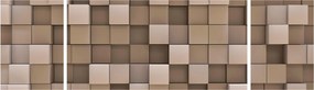 Obraz - Beżowe kostki (170x50 cm)