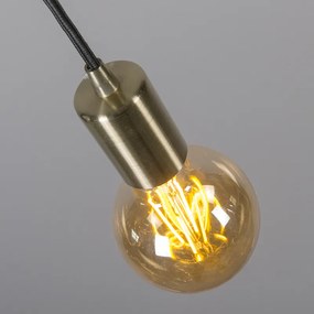 Nowoczesna lampa wisząca złota - FacilDesignerski Oswietlenie wewnetrzne