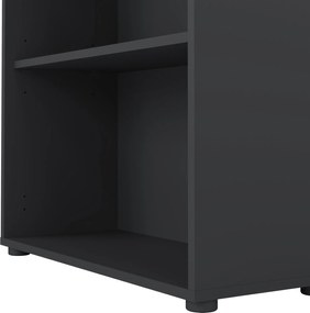 Niski regał biurowy otwarty Sign szary mat