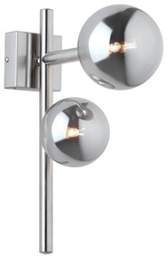 Jupiter 1903 - Kinkiet NEPTUN 2xG9/14W/230V matowy chrom/przydymiony szary