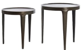 Metalowy okrągły stolik ø 43 cm Tobias – Light &amp; Living