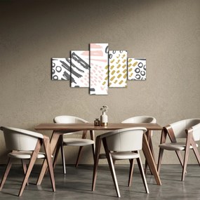 Obraz - Uderzenia abstrakcyjne (125x70 cm)