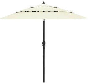 Piaskowy parasol ogrodowy z aluminiowym słupkiem - Asar