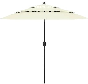 Piaskowy parasol ogrodowy z aluminiowym słupkiem P5-F26