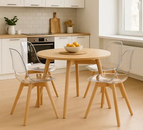 Przezroczyste krzesło skandynawskie ghost N3-L23