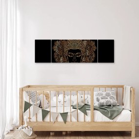 Obraz złotego Buddy (170x50 cm)