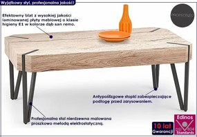 Ława w industrialnym stylu dąb san remo - Frost
