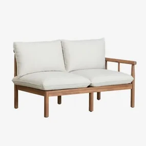 Sofa Melvin 2-osobowa Z Drewna Akacjowego Akacja Brąz - Sklum