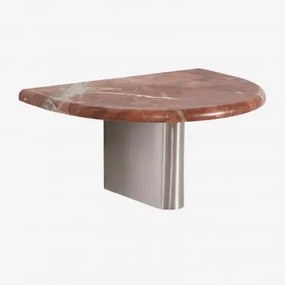 Pack 2 Wiszących Szafek Nocnych 40x30 Cm Mayeli Czerwony Marmur Chigan - Sklum