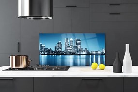 Panel Szklany Sylwetka Miejskich Wieżowców