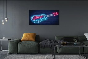 Obraz na płótnie Muzyczny Blask Neonów