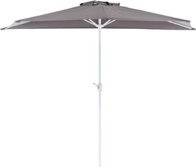 Półokrągły parasol balkonowy z rączką, 265 x 138 x 230 cm