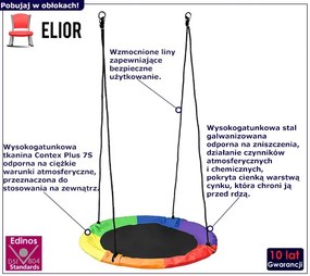 Huśtawka okrągła bocianie gniazdo 80 cm K4-C45