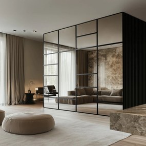 Komplet paneli lustrzanych 280x245 cm  W8-M09