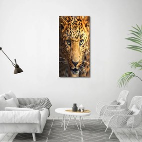 Nowoczesny obraz canvas na ramie pionowy Lampart