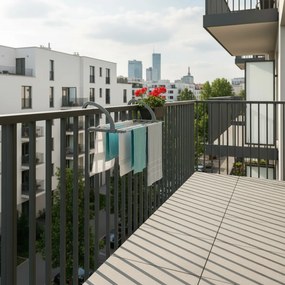 Suszarka na pranie na kaloryfer lub balkon, 41-104 cm, HENG