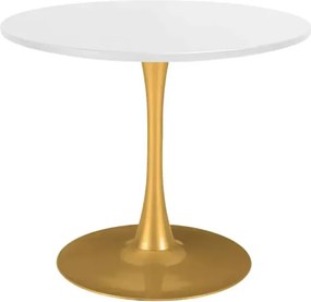 Stylowy okrągły stół Elite o średnicy 60 cm / 70 cm z MDF na metalowej nodze do jadalni, kuchni, biur, kawiarni