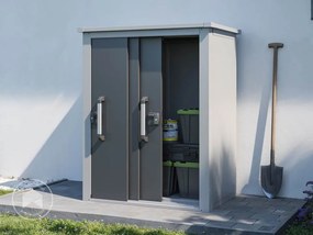 PRIMEYARD 120 x 78 cm Szafa ogrodowa L, białe aluminium - (GFPV01161)
